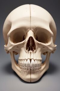 Skull for education purposes, mewing 