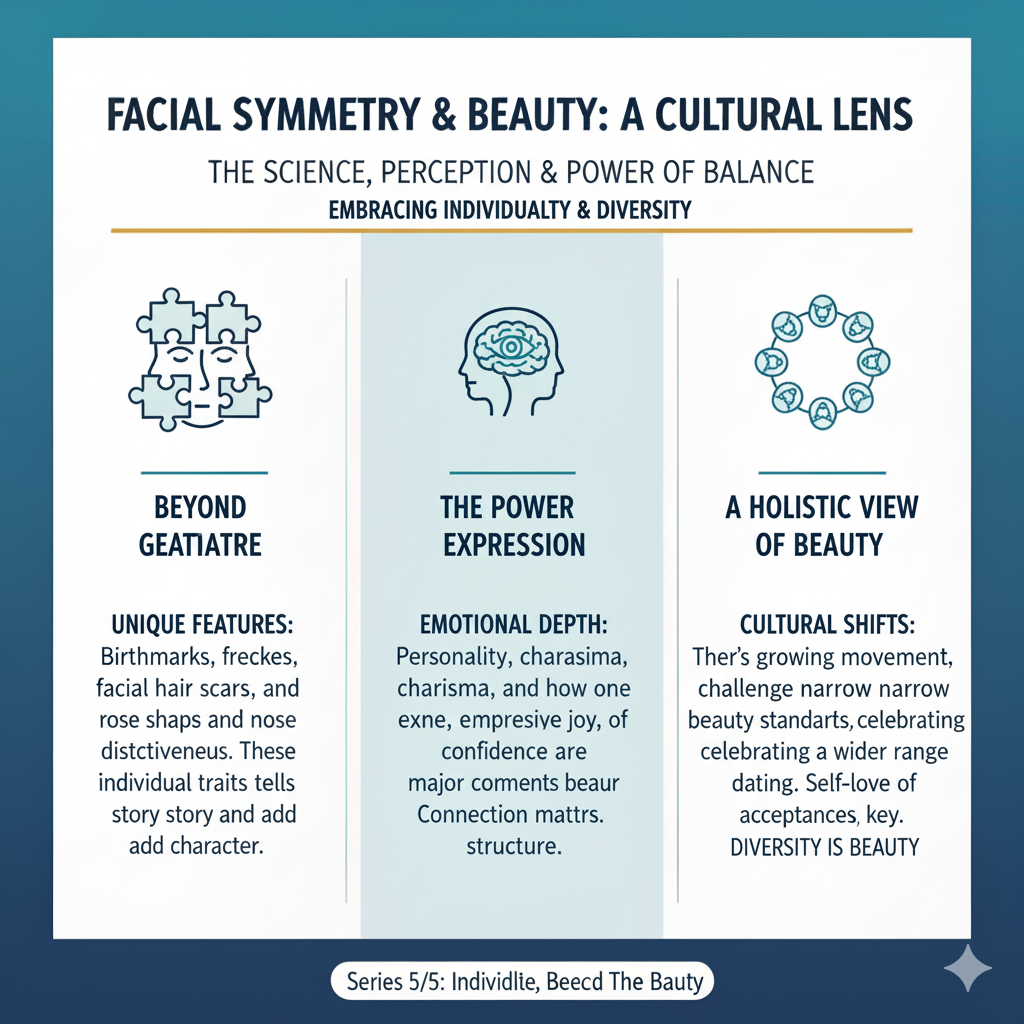 Explore the significance of facial symmetry in beauty and attractiveness. Understand how symmetrical features influence perceptions of health, confidence, and self-esteem across different cultures. This comprehensive article delves into the science behind symmetry, the methods of measurement, and the visual indicators that define aesthetic appeal. Discover the multifaceted relationship between facial symmetry and cultural beauty standards, as well as the impact on individual self-worth and social interactions. Embrace the unique features that contribute to personal identity and challenge conventional views of beauty. Join the conversation on how beauty is not merely defined by symmetry but also by individuality and diversity.