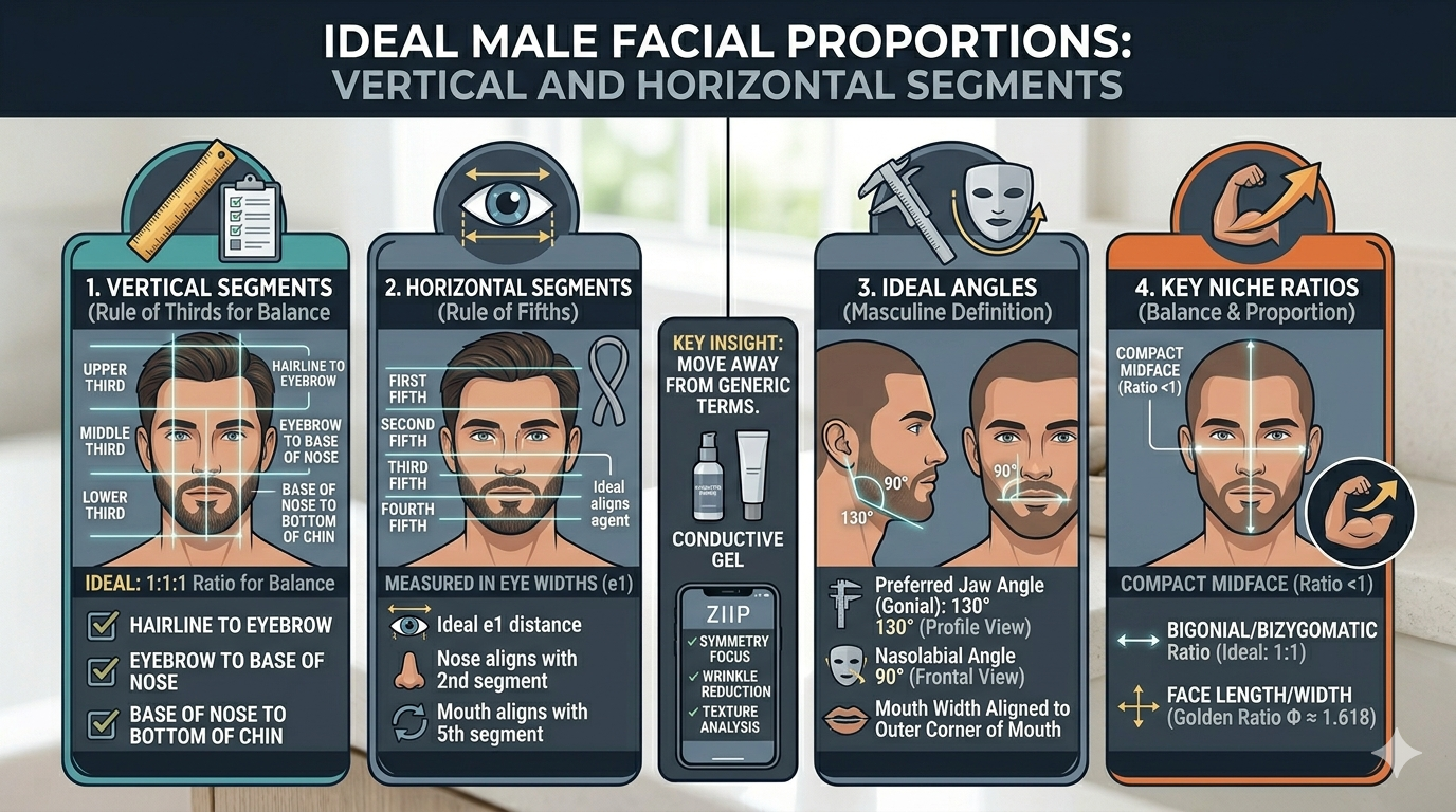 ideal male facial proportions