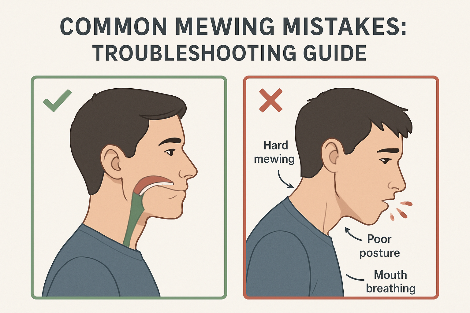 mewing, tongue posture, facial aesthetics, oral health, jawline, breathing, orthotropics, facial structure, nasal breathing, lifestyle integration, mewing technique, health tips