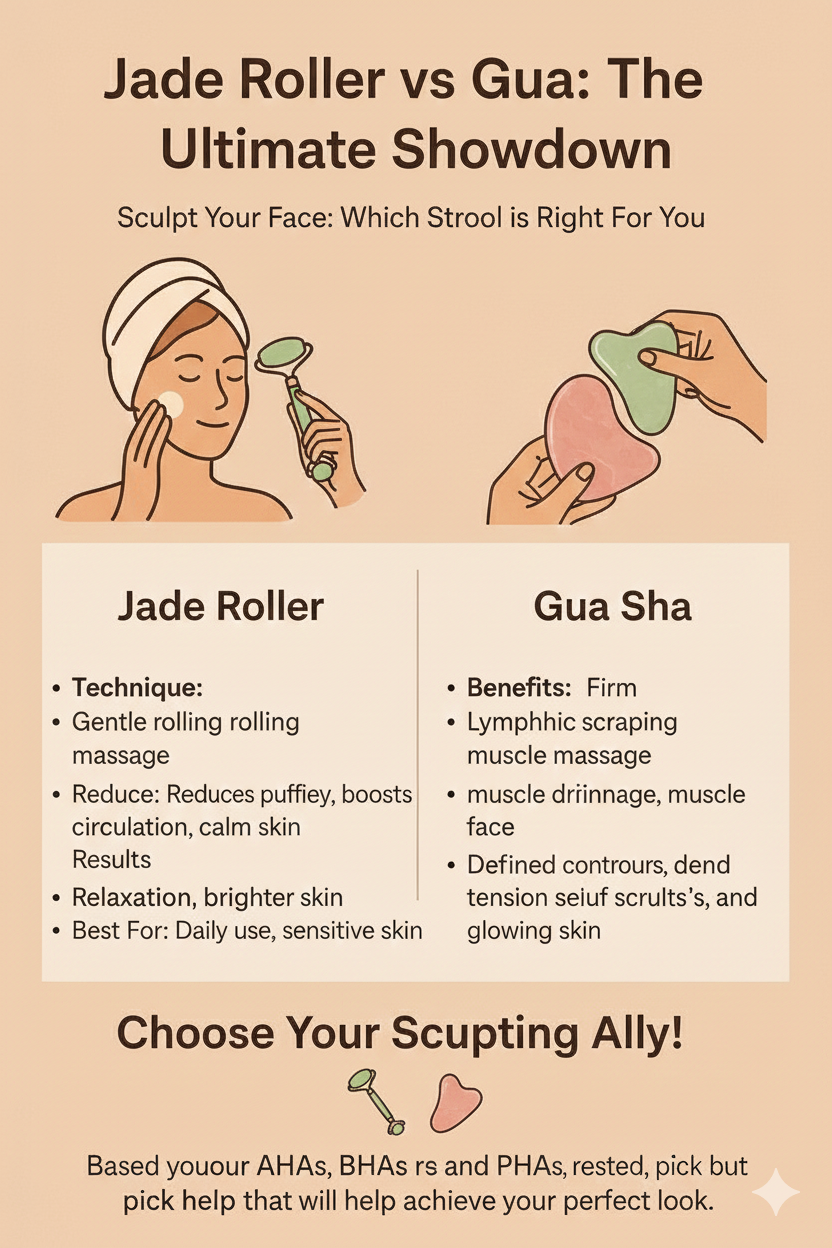 Best jade roller vs gua sha for facial contouring