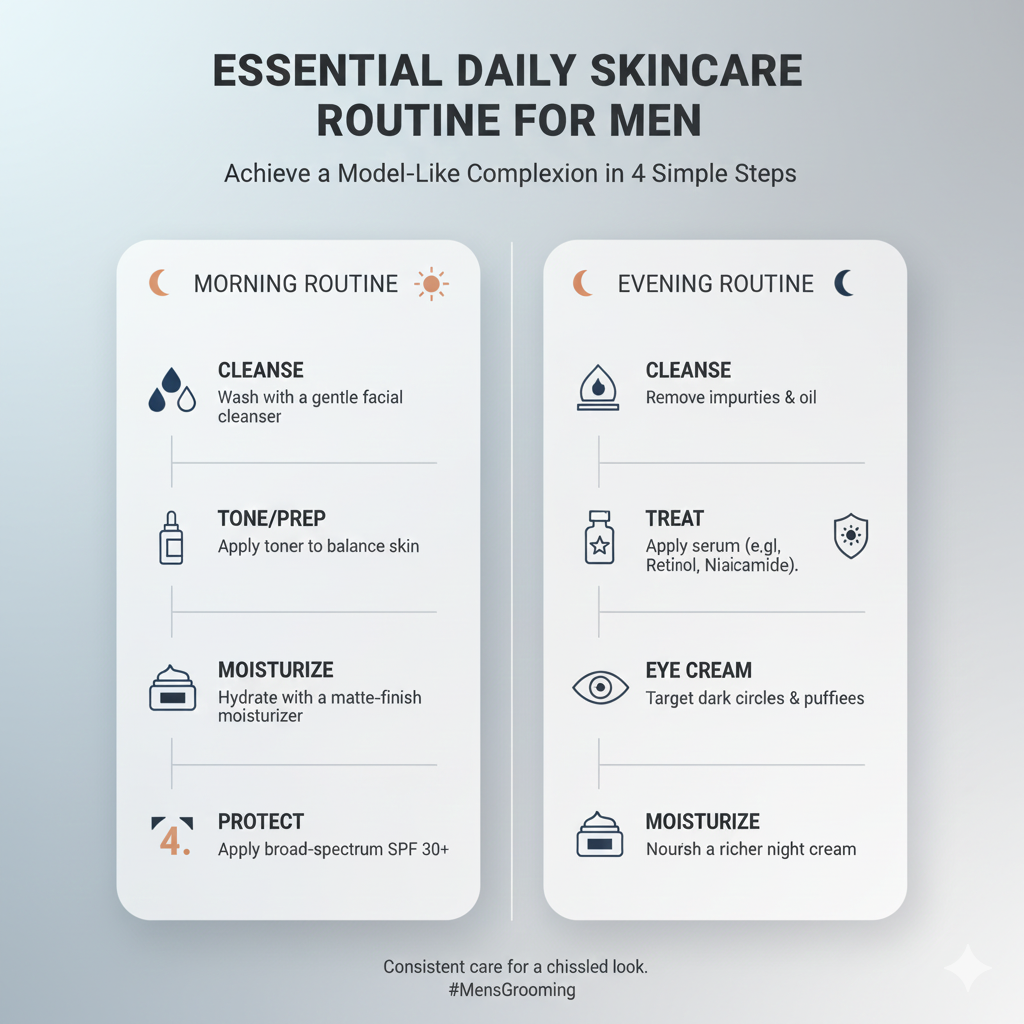 Best moisturizer for men with model-like facial features