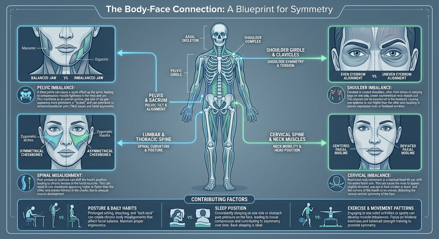 how body asymetry affect the face 